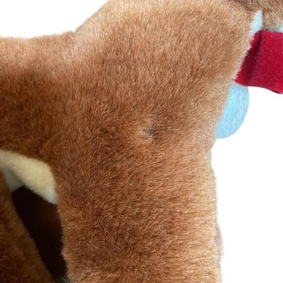 Rudolph the Red Nosed Reindeer Hard Eye Plush Stuffed Animal Toy 14" - Picture 3 of 3